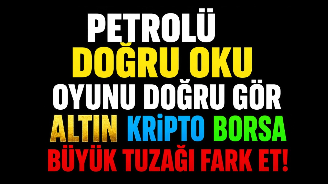 Petrol Yükseliyor Ama Tuzak Var! Altın, Kripto, Borsa Gerçeği / DİKKAT ÖPÜLME