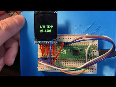 Creating a Raspberry Pi Pico ST7789 based coloured text display
