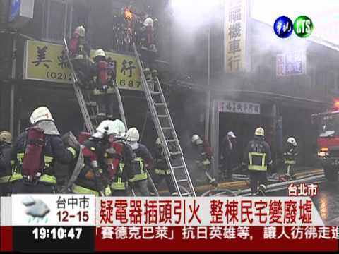 年節不安寧 北市連2火警1死!