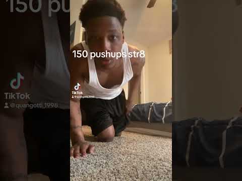 Push-up Record 150 Pushups Straight 💪🏾💸