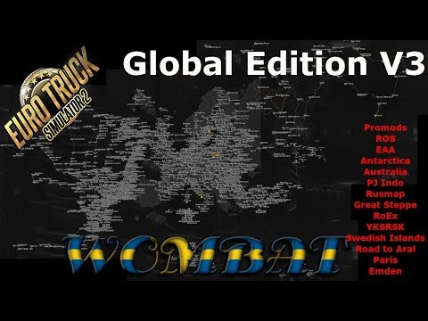 ETS2 1.35 - Global Promods Big Map - Final version (Until Southern Region for 1.35 is released)