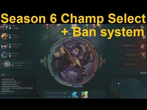 Season 6 Champion Select System - The New Solo Queue/Team Builder Hybrid System