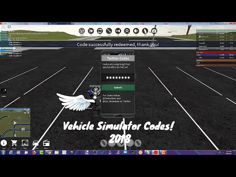New Updated 2018 Codes In Vehicle Simulator Working Codes - all vehicle simulator codes roblox 442 001 2018