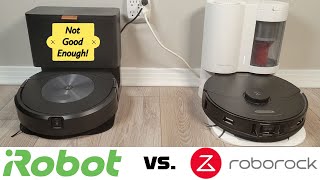 Roborock S7 MaxV+ Compared to iRobot Roomba Combo J7+ - Robot Vacuum Tests
