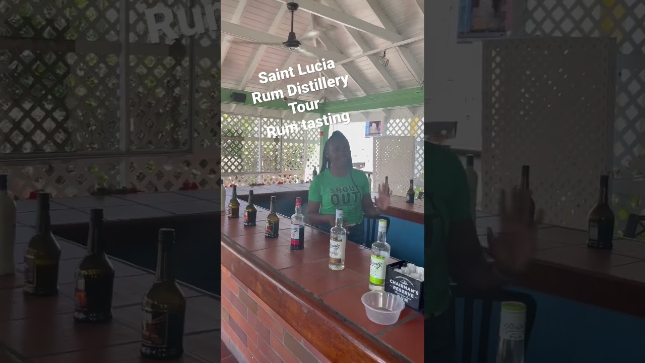 Rum Distillery Tour- Rum Tasting-Saint Lucia.  #rumtour #saintlucia #travelagent