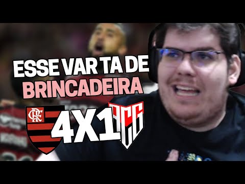 CASIMIRO REAGE: FLAMENGO 4X1 ATLÉTICO-GO PELO BRASILEIRÃO 2022 | Cortes do Casimito