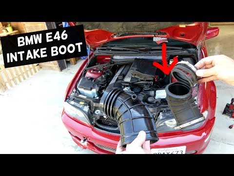 BMW E46 INTAKE BOOT REPLACEMENT REMOVAL 323i 325i 328i 330i