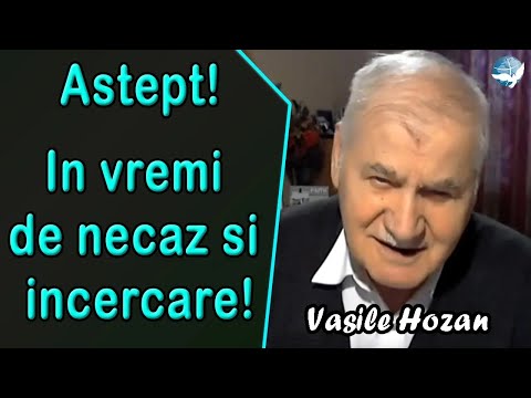 Vasile Hozan - Poezie! Astept! In vremi de necaz si incercare!
