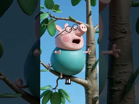 Peppa Finds Daddy Pig STUCK in a Tree! 😂🐷🌲 #peppapig #peppapigfunny