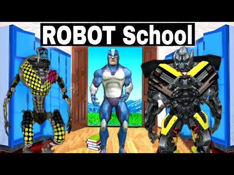 Joining Robots SCHOOL in Rope Hero... Zaib