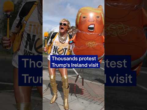 Thousands protest Trump visit to Ireland | DW News