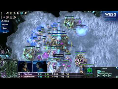 [EN] Scarlett vs Neeb, Part 1, WESG 2016 SC2 Americas Regional Finals