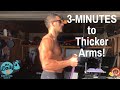 3-MINUTES TO THICKER ARMS | BJ Gaddour Brachialis Men's Health Workout