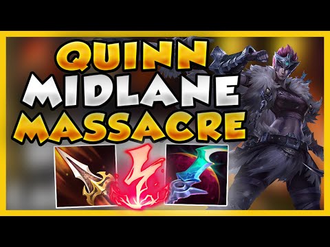 QUINN MID IS CRAZY IN SEASON 11! CARRY HARDER THAN EVER BEFORE (PERMA ROAMS) - League of Legends