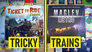 TICKET To RIDE vs MAGLEV METRO | Which TRAIN Game is the BEST?
