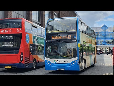 Journey on Route 12 | NK11DKA/12086 - Stagecoach North East: Dennis Trident 2/ADL Enviro 400 Hybrid