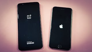One Plus 5T vs iPhone 6 ( ios 11.1.1 ) SPEEDTEST COMPARISON