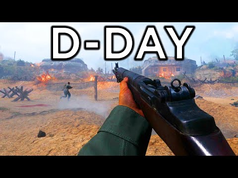 D-DAY NORMANDY LANDINGS - Operation Neptune OMAHA Beach (WW2 WAR Mode)
