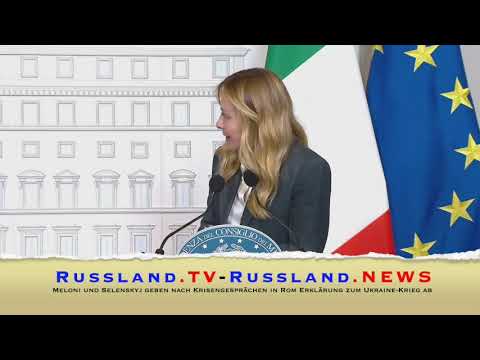 Meloni und Selenskyj geben nach Krisengesprächen in Rom Erklärung zum Ukraine Krieg ab