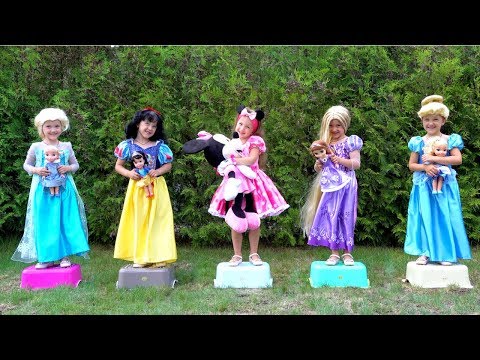 Five Princess Song nursery Rhymes for kids from Ksysha Kids TV Five Little Babies Jumping on the bed