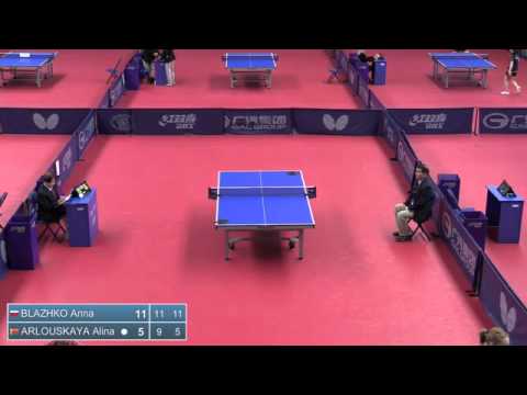 2014 Belarus Open U21 WS BLAZHKO Anna RUS vs ARLOUSKAYA Alina BLR