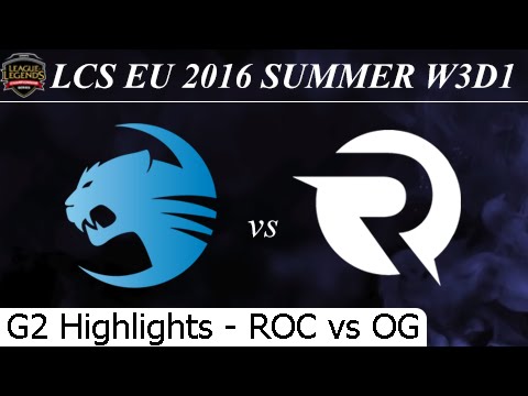ROC vs OG Game 2 Highlights - LCS EU Summer 2016 W3D1M1 Roccat vs Origen