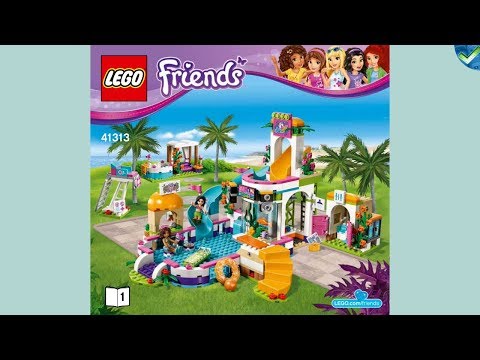 41313 Heartlake Summer Pool LEGO® Friends Manual at the Brickmanuals Instruction Archive