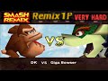 Smash Remix Classic Mode Remix 1P Gameplay With Donkey Kong VERY HARD