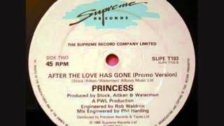 Princess - After The Love Has Gone (12'' Promo Version)