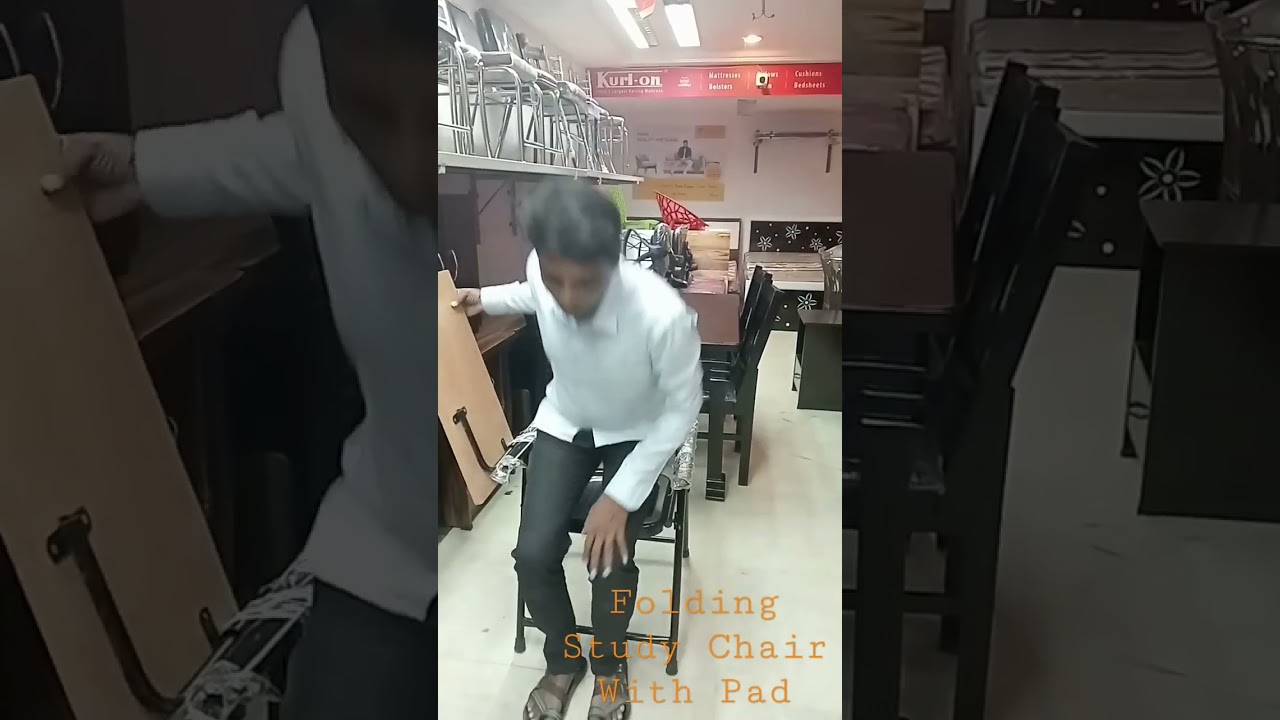 Folding Study Chair With Pad