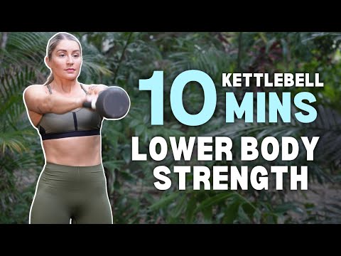 10 BEST Lower Body KETTLEBELL Exercises | 10 Mins Workout | Beginner Friendly