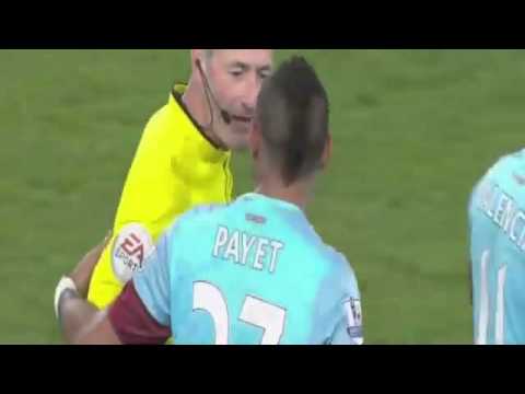 Dimitri Payet Amazing Free Kick Goal   Bournemouth vs West Ham  1 -1 Premier League 2016