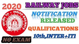 RRB notification 2020 | railway jobs notification 2020| Venkatesh vicky