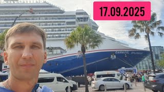 Carnival Splendor. Check out,  otside. Sydney. 17/09/2025. #sydney #walking #australia #check 