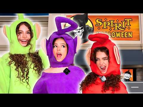 Kalogeras Sisters TRY ON EVERY COSTUME AT SPIRIT HALLOWEEN!