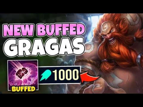 THESE GRAGAS BUFFS ARE 100% OP! 1000 AP GRAGAS CAN EXPLODE HEALTH BARS - League of Legends