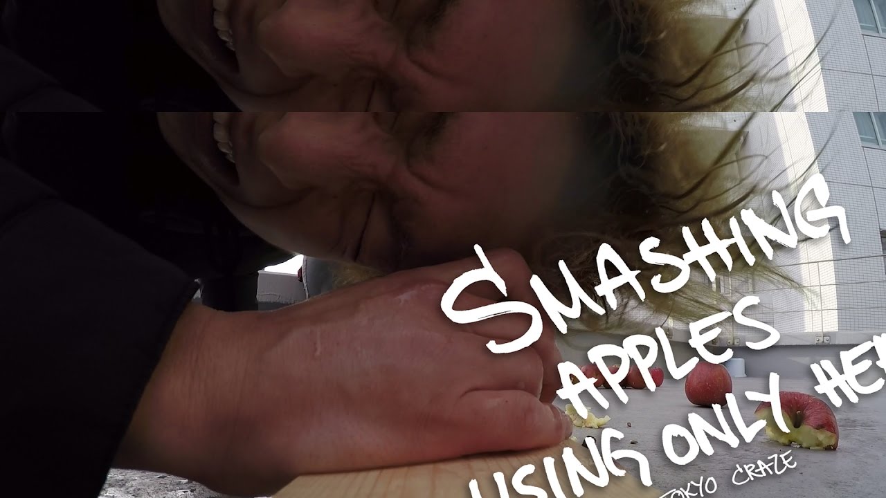 りんご割って頭が充血....むち打ちの危機!! Apple Smash - HARAKIRIBANZAI -