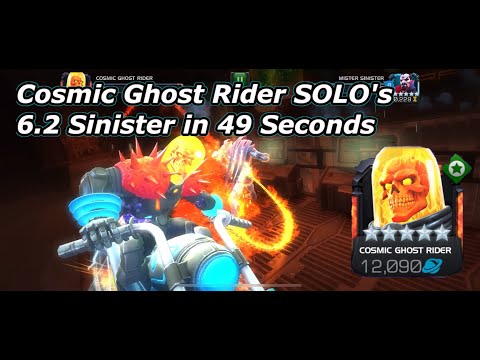 Cosmic Ghost Rider SOLO's 6.2 Mister Sinister in 49 Seconds!