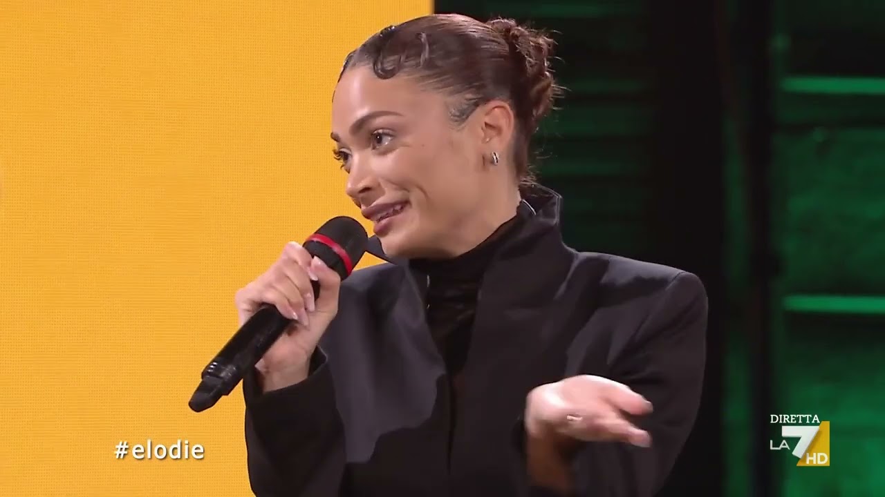 Elodie e il siparietto con Diego Bianchi: "Ho caldo ma non tolgo la giacca, almeno nelle ...