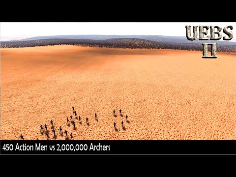 Massive siege 2,000,000 Archers to 450 Action Men | Ultimate Epic Battle Simulator 2 | UEBS2