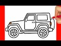 HOW TO DRAW A JEEP HOW TO DRAW A CAR EASY