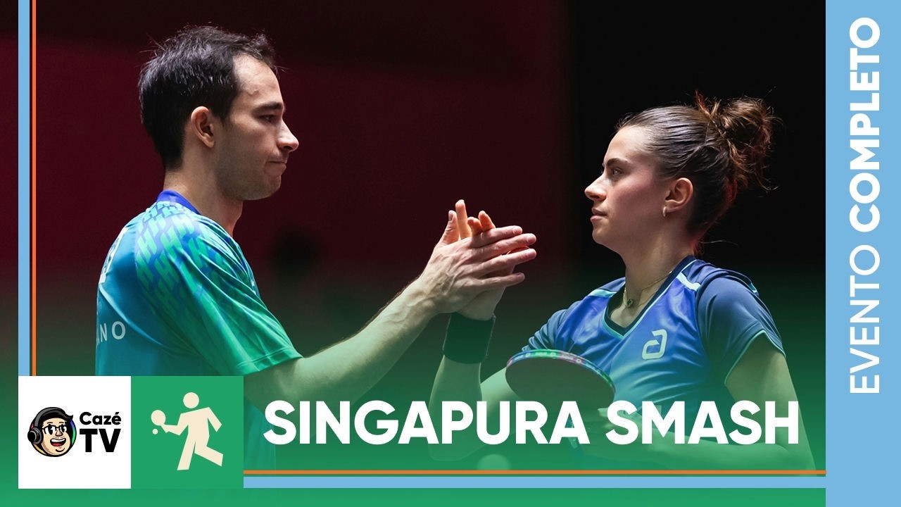 TÊNIS DE MESA | HUGO CALDERANO E BRUNA TAKAHASHI NO SINGAPURA SMASH | DUPLAS