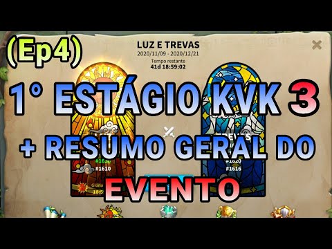 (Ep4) 1° ESTÁGIO DO KVK 3 + RESUMO GERAL DO EVENTO - Rise of Kingdoms
