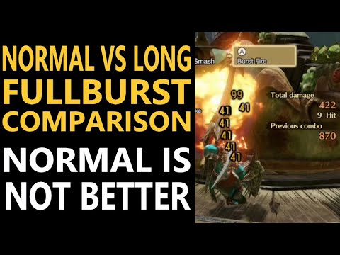 Normal 5 VS Long 5 Full Burst Damage  Comparison. Monster Hunter Rise.