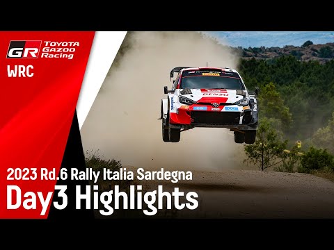 WRC 2023 ラリーイタリア ToyotaGazooRacingチームのDay3ハイライト動画
