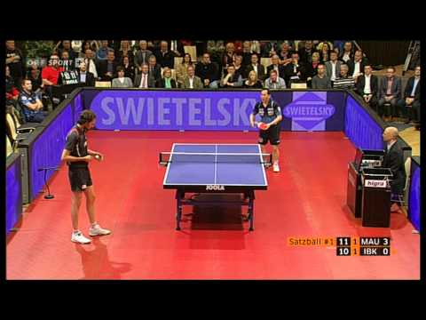 TISCHTENNIS BUNDESLIGA 2012: Ding Yi - Christoph Maier