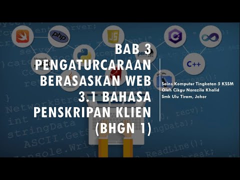 Nota Sains Komputer T5 KSSM Bab 3 Bhgn 1 s3.1 3.1 Bahasa Penskripan Klien
