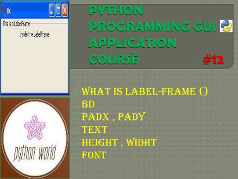 What Is Labelframe In Python Tkinter Part 12 Python World