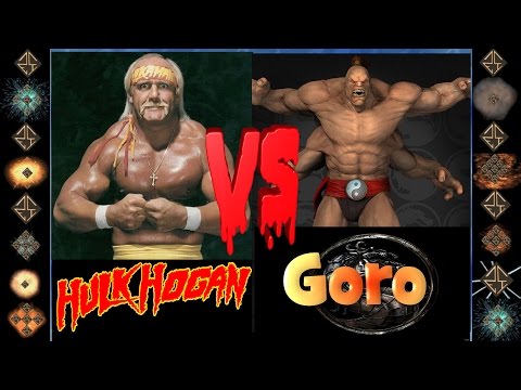 Hulk Hogan ( WWE) vs Goro  (Mortal Kombat) - Ultimate Mugen Fight 2016