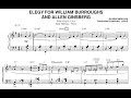 Brad Mehldau - Elegy for William Burroughs and Allen Ginsberg - Transcription